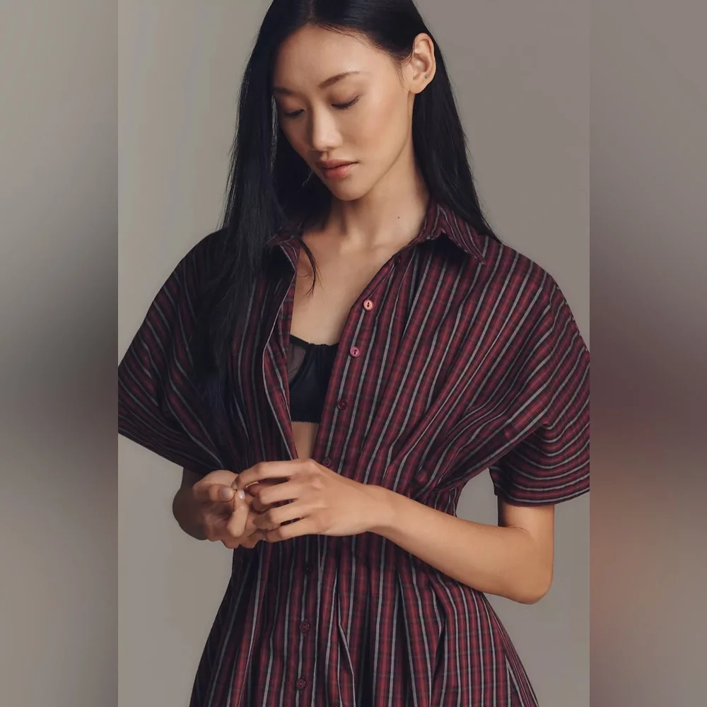 Anthropologie The Tobie Shirt Dress by Exquise - Picture 3 of 7